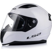 Ls2 Rapıd 2 Beyaz Kapalı Motosiklet Kaskı Şefaf Camlı