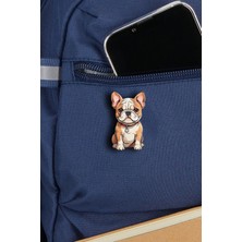 Rozzy Lab 4'lü Köpek Rozet Set Poodle Kaniş Bulldog Golden Chihuahua - Rozet - Broş - Yaka Çanta Aksesuar