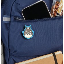 Rozzy Lab Totoro Ghibli 4lü Rozet Set - Totoro Calcifer Ponyo Jiji - Broş - Yaka Çanta Aksesuar