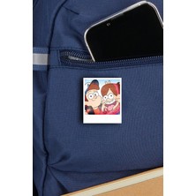 Rozzy Lab Gravity Falls Photo - Esrarengiz Kasaba Foto Pin - Rozet - Ahşap - Broş - Yaka Çanta Aksesuar