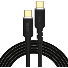 BL67 Pd 100W Type-C To Type-C 5.0A 1.2m Data ve Şarj Kablosu (Siyah)