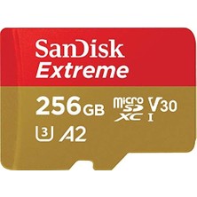 Extreme Microsd Uhs I Card 256GB For 4K Video On Smartphones, Action Cams & Drones 190MB/S Read, 130MB/S Write.