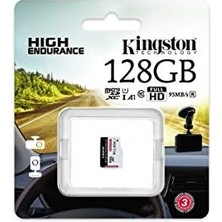 High-Endurance 128GB Microsd Hafıza Kartı, Güvenlik ve Araç Kameraları Için 95MB/S-45MB/S Okuma ve Yazma Uhs-1 SDCE/128GB, Siyah/beyaz