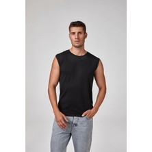 Relactive Kolsuz Yuvarlak Yaka Erkek T-Shirt Atlet 1605