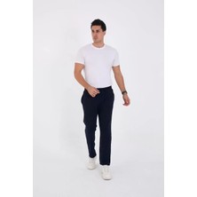 Unisex Üç Iplik Basic Eşofman Özel Tasarım Pantolon - Lacivert
