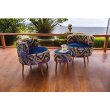 Beylerbeyi Çay Seti Tekli Koltuk&puf,berjer(Salon,mutfak,oturma Odası,makyaj Pufu)