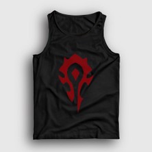 Presmono Unisex Siyah Horde Logo World Of Warcraft Oyun Atlet