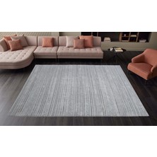 Decofloor Halı Nepal 5398A Gri-Krem Lazer Kesim Makine Halısı Dokuma Taban Oturma Odası-Salon