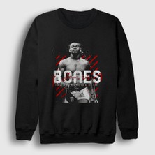 Presmono Unisex Siyah Bones Jon Jones Mma Ufc Sweatshirt