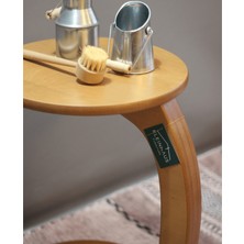 Kleinhaus Furniture Ahşap Zigon Sehpa / Yan Sehpa / C Sehpa