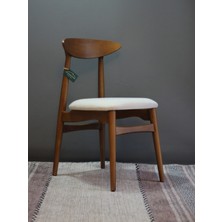 Kleinhaus Furniture Mumbai Ahşap Mutfak Sandalyesi (Değiştirilebilir Renk ve Kumaş)