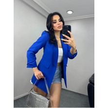 Kadın Kolu Büzgülü Blazer Ceket