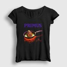 Presmono Kadın Siyah Frizzle Fry Primus T-Shirt