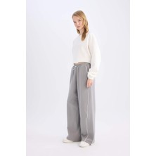 DeFacto Coool Beli Lastikli Wide Leg Geniş Bol Paça Eşofman Altı E0163AX24WN