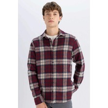 DeFacto Regular Fit Kareli Oduncu Flanel Uzun Kollu Gömlek S9275AZ24AU