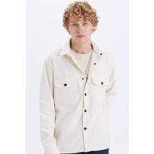 DeFacto Relax Fit Düğmeli Cepli Uzun Kollu Gömlek A6872AX24AU