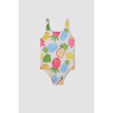 DeFacto Kız Bebek Desenli Mayo C0788A524SM
