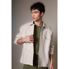 DeFacto %100 Pamuk Relax Fit Pamuklu Basic Düz Uzun Kollu Gömlek B3669AX24SP