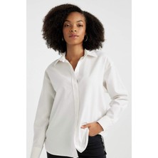 DeFacto Oversize Geniş Kalıp Oxford Uzun Kollu Gömlek V2439AZ24SP