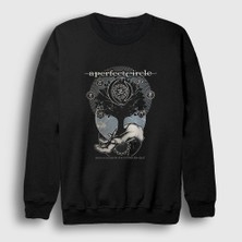 Presmono Unisex Siyah San Antonio A Perfect Circle Sweatshirt