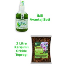 Plant Home Power Mix Bitki Besini ve 3 Litre Orkide Toprağı Set