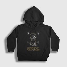 Presmono Unisex Çocuk Siyah Poster Godspeed You Black Emperor Kapüşonlu Sweatshirt
