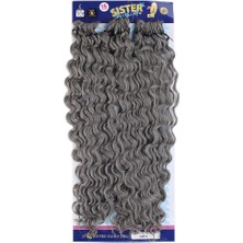 Kareem Afro Saç  Dalgalı Saç / Orta Ton Gri Grey 2  /  (LISINYA175) - 462582-1453