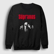 Presmono Unisex Siyah Gang Sopranos Sweatshirt