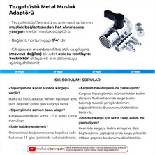 Arvepa Tezgahüstü Su Arıtma Cihazı Metal Musluk Adaptörü