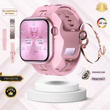 Ayers Kadın Akıllı Saat Watch 9 Mini Hk9 Premium Bilezik Hediyeli Ios Android Uyumlu Türkçe/çağrı/bildirim