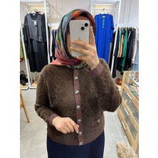 Nuss Angora Hırka 7001 Kahverengi