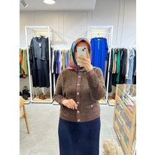 Nuss Angora Hırka 7001 Kahverengi