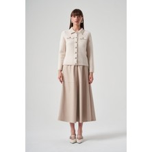 Nuss Angora Hırka 7001 Ekru