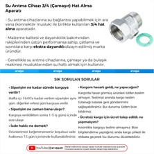 Arvepa Su Arıtma Cihazı 3/4 (Çamaşır Makinesi) Hat Alma Aparatı