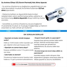 Arvepa Su Arıtma Cihazı 1/2 (Yarım Parmak) Hat Alma Aparatı