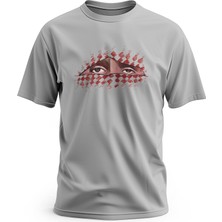 Zaytoon Tişört, Kısa Kollu Abo Obaida Gözleri Dijital Baskılı Unisex Tişört