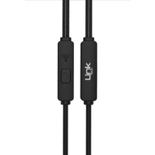 Linktech E82 Lightning Stereo Kulak Içi Kablolu Kulaklık Siyah