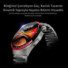 Ayers Amoled Ekran Silikon Metal Iki Kordonlu Space Edition Watch 4 Pro Plus Akıllı Saat