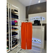 Levidor Beli Lastikli Pantalon 410018 Oranj