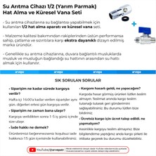 Arvepa Su Arıtma Cihazı 1/2 (Yarım Parmak) Hat Alma ve Küresel Vana Seti