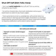 Linio Su Arıtma Cihazı Shutoff Valf Dört Yollu Vana