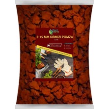 Kırmızı Pomza Taşı 5-15 mm 5 Litre Volkanik Cürüf Ponza Lav Kırığı