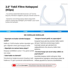 Linio Su Arıtma Cihazı İçin 2.5" Tekli Kelepçe (Klips) 10 Adet