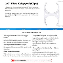 Linio Su Arıtma Cihazı İçin 2x2" Kelepçe (Klips) 10 Adet