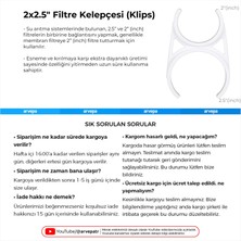 Linio Su Arıtma Cihazı İçin 2x2.5" Kelepçe (Klips) 10 Adet