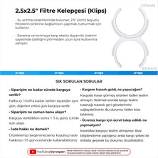 Linio Su Arıtma Cihazı İçin 2.5x2.5" Kelepçe (Klips) 10 Adet