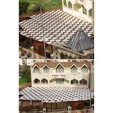 Branda Dünyası 4X18.6 Metre Pergola Battı Çıktı Gölgelik Oxford Kumaş