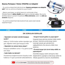 Linio Su Arıtma Cihazı 75GPD Pompa ve Adaptör Takımı