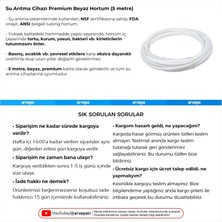 Arvepa Su Arıtma Cihazı Premium Beyaz Hortum (5 Metre)