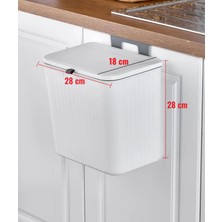 Mutfak Tezgah Üstü ve Dolap Askılı Çöp Kovası 15 Lt.